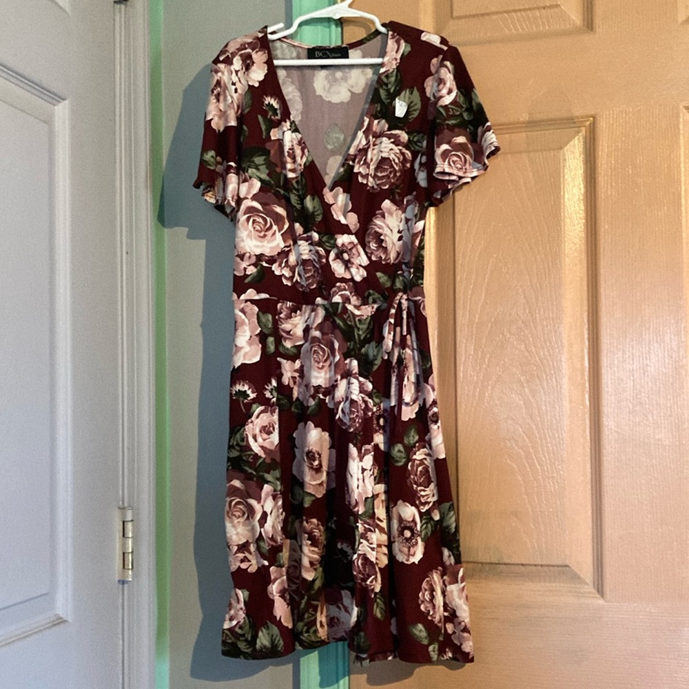 V neck dress